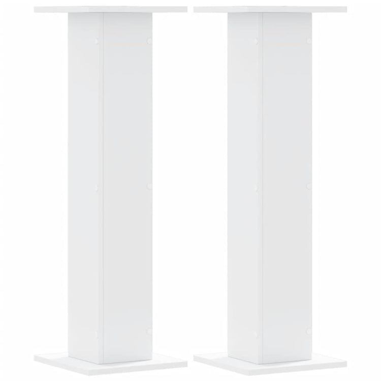 VIDAXL -Anlagenstandards 2 PCs 30x30x95 cm verarbeitetes Holz weiß