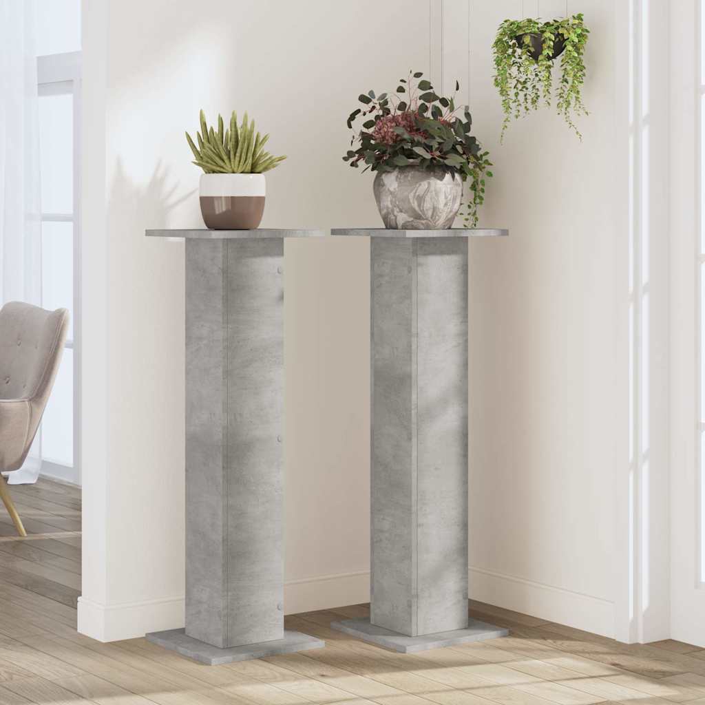 VIDAXL -Anlagenstandards 2 PCs 30 x 30 x 95 cm verarbeiteter Holzbetonpreis