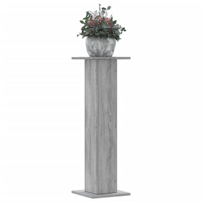 VIDAXL -Pflanzständer 2 PCs 30 x 30 x 95 cm verarbeitetes Holzgrau Sonoma