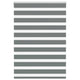 Vidaxl Zebra Roller Blind 100x100 cm Staubbreite 95,9 cm dunkelgrau