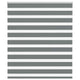 Vidaxl Zebra Roller Blind 130x100 cm Stoffbreite 125,9 cm dunkelgrau