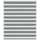 Vidaxl Zebra Roller Blind 135x100 cm Stoffbreite 130,9 cm dunkelgrau