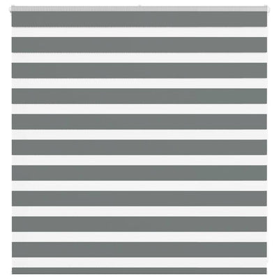 Vidaxl Zebra Roller Blind 150x100 cm Staubbreite 145,9 cm dunkelgrau