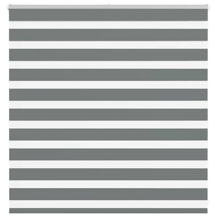 Vidaxl Zebra Roller Blind 150x100 cm Staubbreite 145,9 cm dunkelgrau