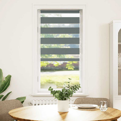 VidaXL Zebra-Rollo 60x150 cm Stoffbreite Dunkelgrau 55,9 cm