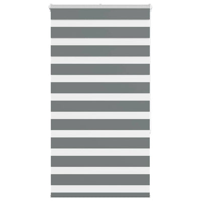 Vidaxl Zebra Roller Blind 75x150 cm Stoffbreite 70,9 cm dunkelgrau