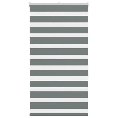 VidaXL Zebra-Rollo 80x150 cm Stoffbreite 75,9 cm Dunkelgrau