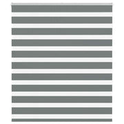 Vidaxl Zebra Roller Blind 120x150 cm Stoffbreite 115,9 cm dunkelgrau - afbeelding 1