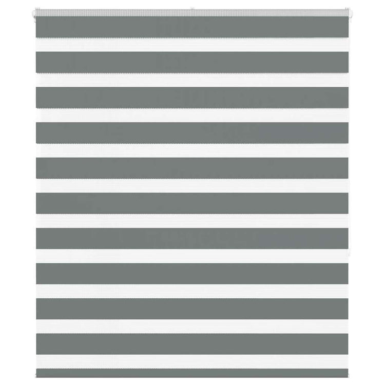 Vidaxl Zebra Roller Blind 120x150 cm Stoffbreite 115,9 cm dunkelgrau