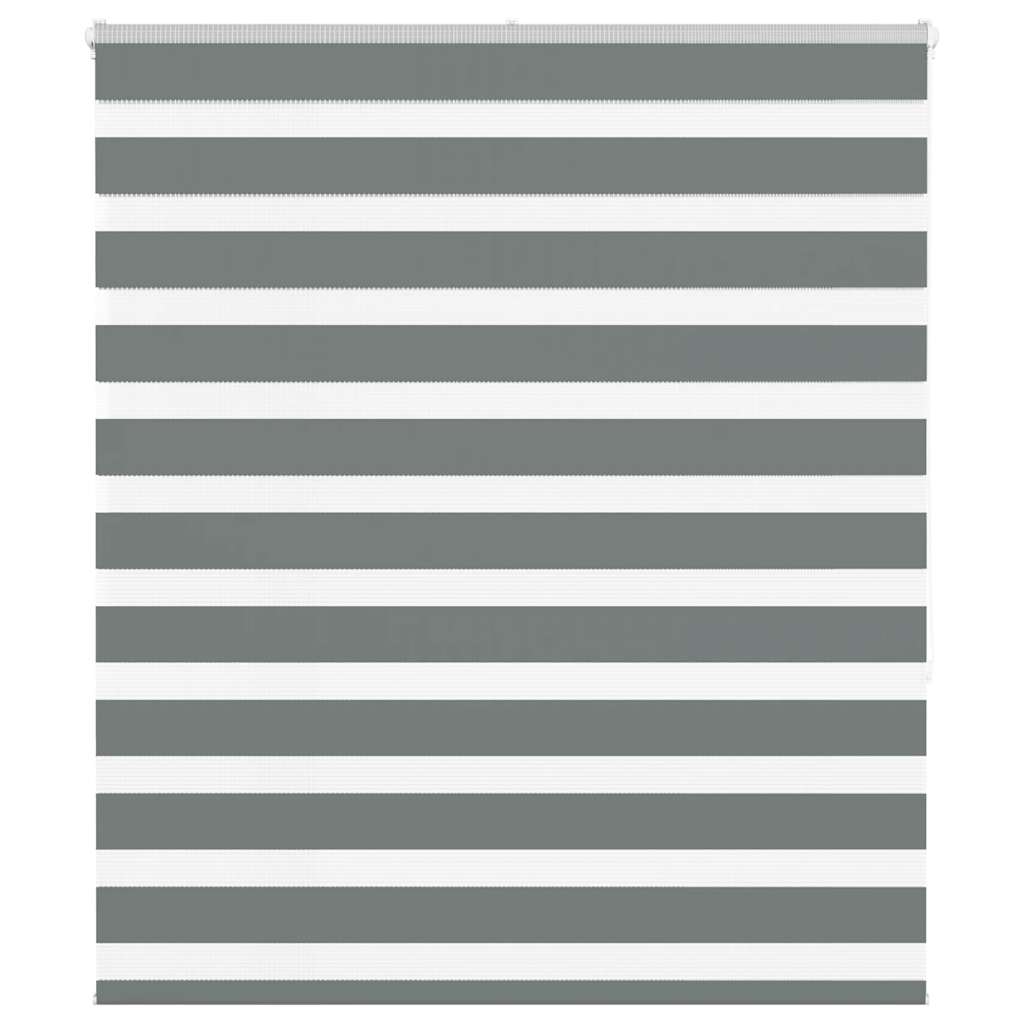 Vidaxx Zebra-Rollo 130x150 cm Stoffbreite 125,9 cm Dunkelgrau