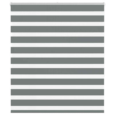 Vidaxx Zebra-Rollo 130x150 cm Stoffbreite 125,9 cm Dunkelgrau