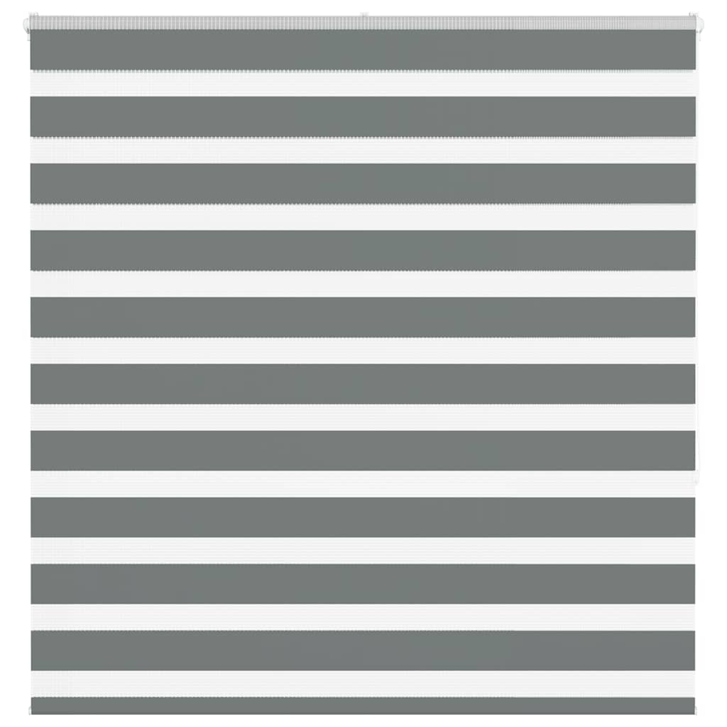 VidaXL Zebra-Rollo 140x150 cm Stoffbreite 135,9 cm Dunkelgrau