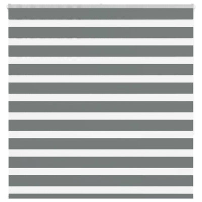 VidaXL Zebra-Rollo 140x150 cm Stoffbreite 135,9 cm Dunkelgrau