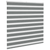 VidaXL Zebra-Rollo 140x150 cm Stoffbreite 135,9 cm Dunkelgrau