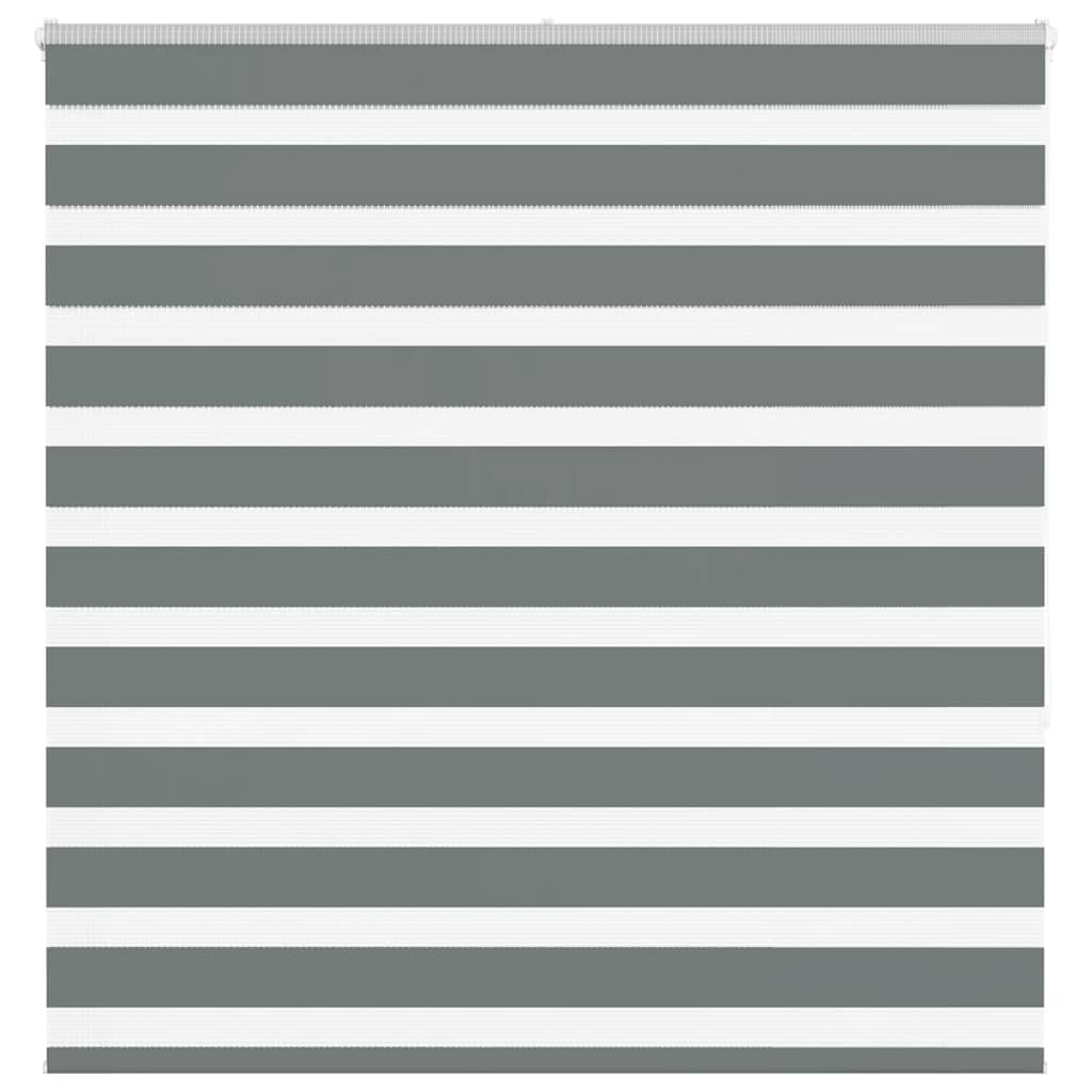 VidaXL Zebra-Rollo 145x150 cm Stoffbreite 140,9 cm Dunkelgrau