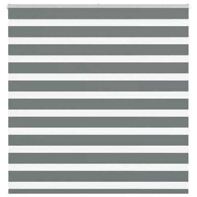 VidaXL Zebra-Rollo 145x150 cm Stoffbreite 140,9 cm Dunkelgrau