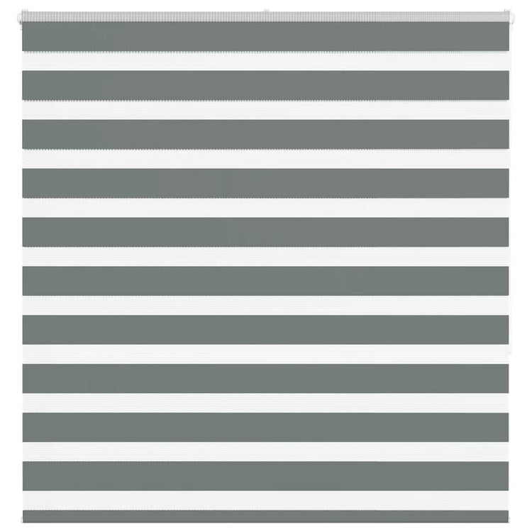 VidaXL Zebra-Rollo 145x150 cm Stoffbreite 140,9 cm Dunkelgrau