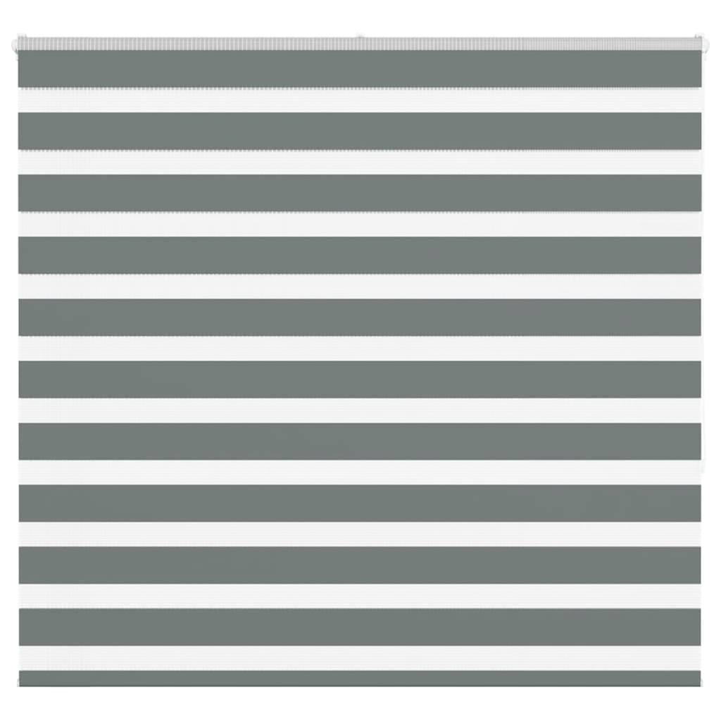 VidaXL Zebra-Rollo 155x150 cm Stoffbreite 150,9 cm Dunkelgrau