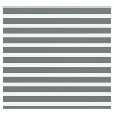 VidaXL Zebra-Rollo 155x150 cm Stoffbreite 150,9 cm Dunkelgrau