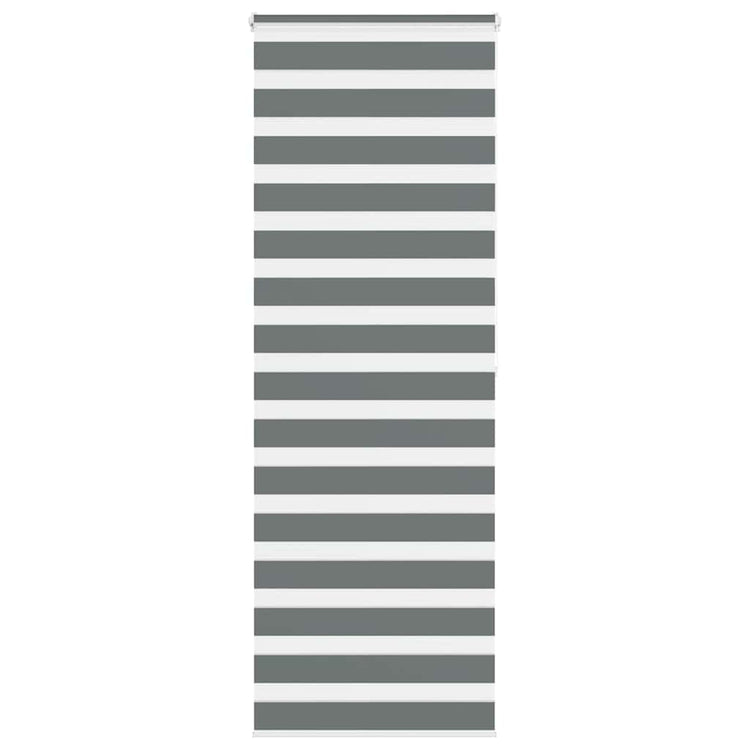 Vidaxl Zebra Roller Blind 75x200 cm Stoffbreite 70,9 cm dunkelgrau
