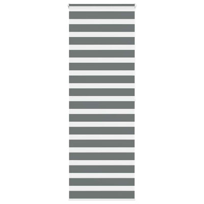VidaXL Zebra-Rollo 90x200 cm Stoffbreite 85,9 cm Dunkelgrau