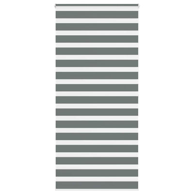 VidaXL Zebra-Rollo 105x200 cm Stoffbreite 100,9 cm Dunkelgrau