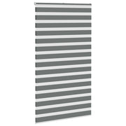 Vidaxl Zebra Roller Blind 130x200 cm Stoffbreite 125,9 cm dunkelgrau - afbeelding 3