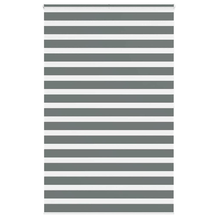 Vidaxl Zebra Roller Blind 150x200 cm Stoffbreite 145,9 cm dunkelgrau