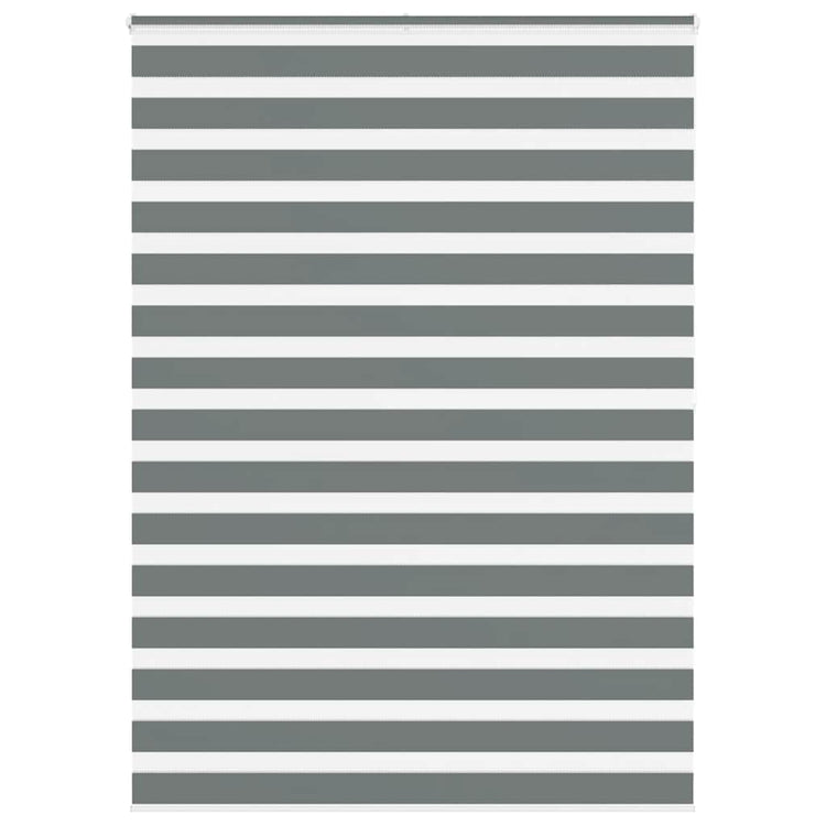 Vidaxl Zebra Roller Blind 160x200 cm Stoffbreite 155,9 cm dunkelgrau