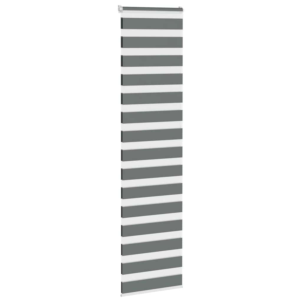 VidaXL Zebra-Rollo 60x230 cm Stoffbreite Dunkelgrau 55,9 cm