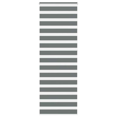 Vidaxl Zebra Roller Blind 70x230 cm Staubbreite 65,9 cm dunkelgrau