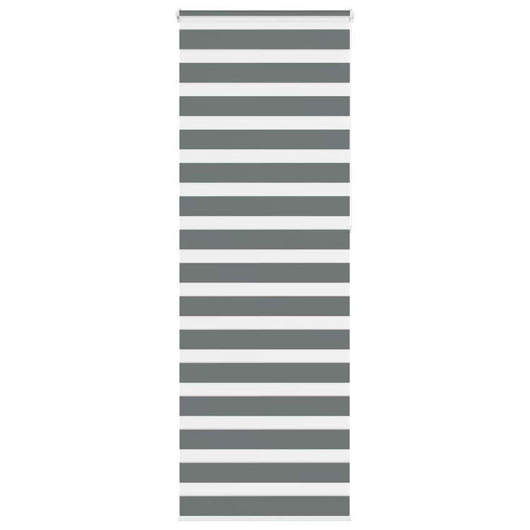 Vidaxl Zebra Roller Blind 75x230 cm Stoffbreite 70,9 cm dunkelgrau
