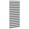 Vidaxl Zebra Roller Blind 95x230 cm Stoffbreite 90,9 cm dunkelgrau