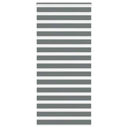 Vidaxl Zebra Roller Blind 115x230 cm Stoffbreite 110,9 cm dunkelgrau - afbeelding 1