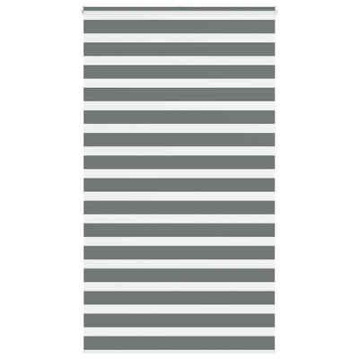VidaXL Zebra-Rollo 130x230 cm Stoffbreite 125,9 cm Dunkelgrau