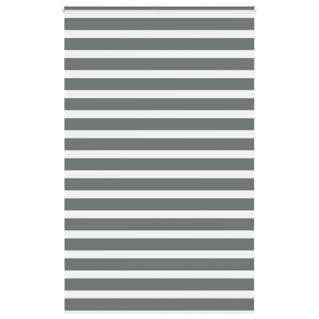VidaXL Zebra-Rollo 145x230 cm Stoffbreite 140,9 cm Dunkelgrau