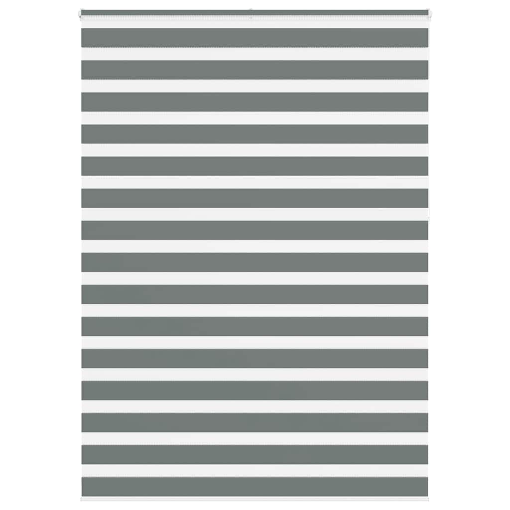 VidaXL Zebra-Rollo 160x230 cm Stoffbreite 155,9 cm Dunkelgrau