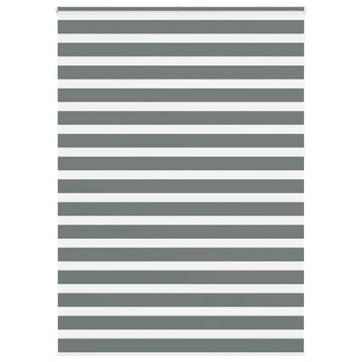 VidaXL Zebra-Rollo 160x230 cm Stoffbreite 155,9 cm Dunkelgrau