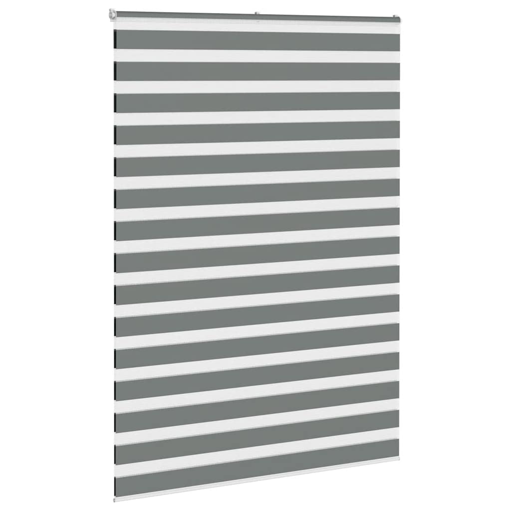 VidaXL Zebra-Rollo 160x230 cm Stoffbreite 155,9 cm Dunkelgrau
