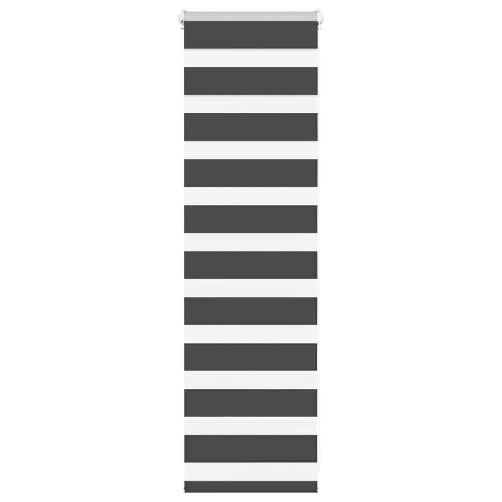 VidaXL Zebra-Rollo 40x100 cm Stoffbreite 35,9 cm Schwarz