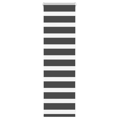 VidaXL Zebra-Rollo 40x100 cm Stoffbreite 35,9 cm Schwarz