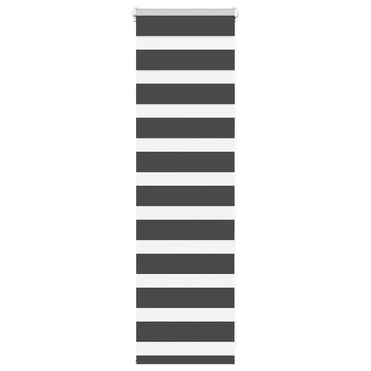 Vidaxl Zebra Roller Blind 55x100 cm Staubbreite 50,9 cm Schwarz
