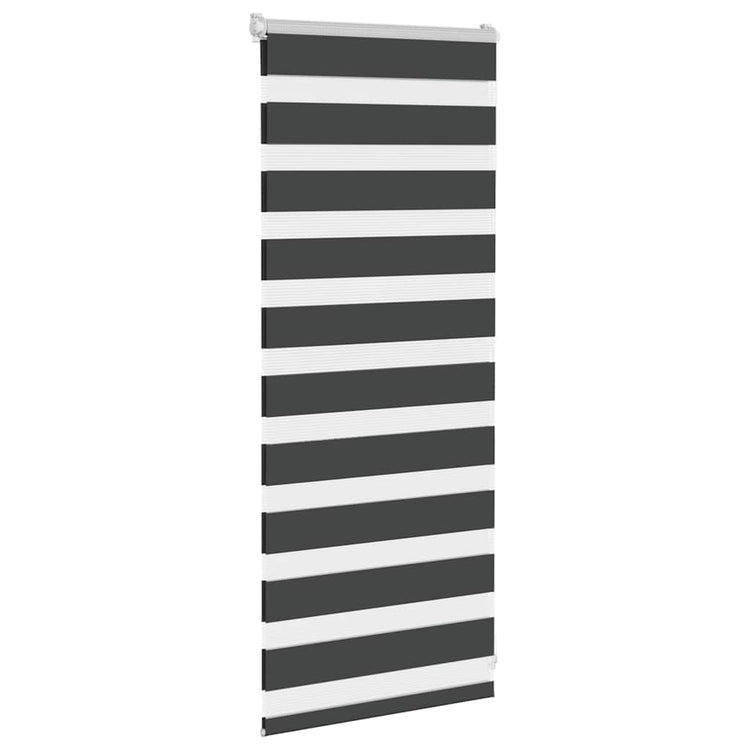 Vidaxl Zebra Roller Blind 60x100 cm Staubbreite schwarz 55,9 cm