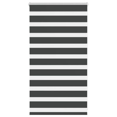 Vidaxl Zebra Roller Blind 80x100 cm Staubbreite 75,9 cm Schwarz