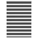Vidaxl Zebra Roller Blind 95x100 cm Stoffbreite 90,9 cm Schwarz