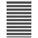 Vidaxl Zebra Roller Blind 100x100 cm Staubbreite 95,9 cm Schwarz