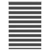 Vidaxl Zebra Roller Blind 110x100 cm Stoffbreite 105,9 cm Schwarz