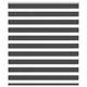 Vidaxl Zebra Roller Blind 120x100 cm Stoffbreite 115,9 cm Schwarz