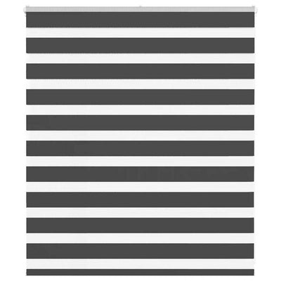 Vidaxx Zebra-Rollo 135x100 cm Stoffbreite 130,9 cm schwarz