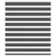 Vidaxx Zebra-Rollo 135x100 cm Stoffbreite 130,9 cm schwarz